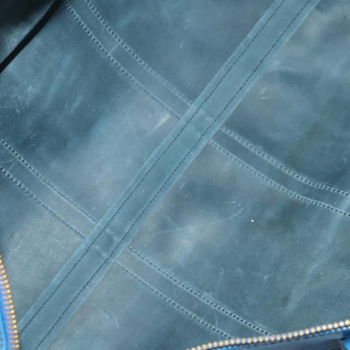 LOUIS VUITTON Epi Keepall 50 Boston Bag Blue M42965 LV Auth th6515