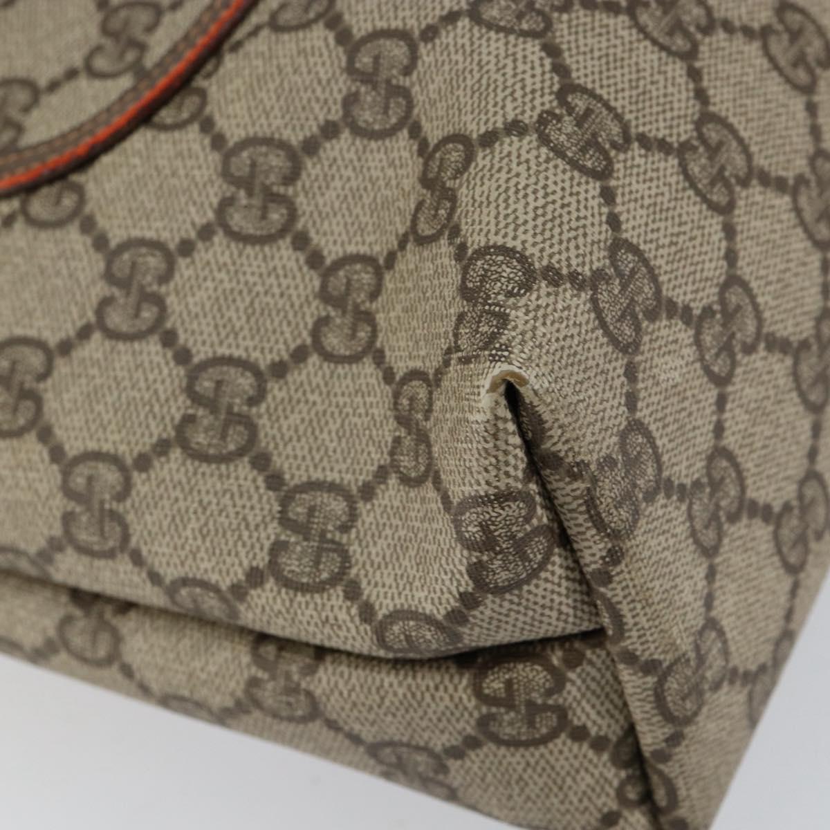 GUCCI GG Supreme Web Sherry Line Tote Bag PVC Beige Red 39 02 003 Auth th6519