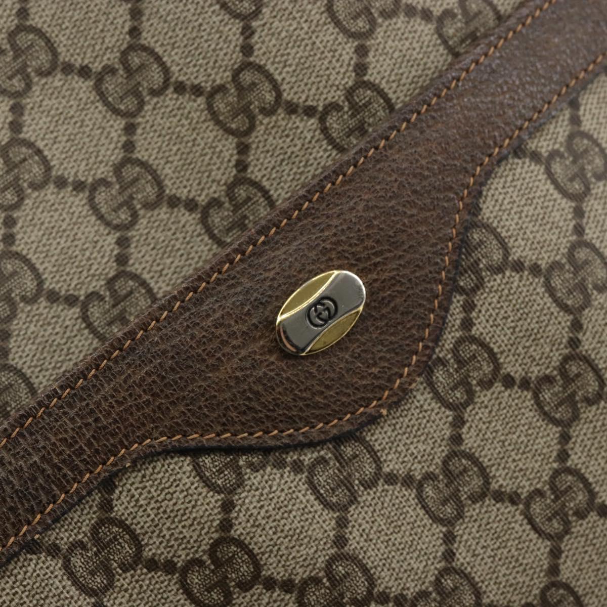 GUCCI GG Supreme Web Sherry Line Tote Bag PVC Beige Red 39 02 003 Auth th6519