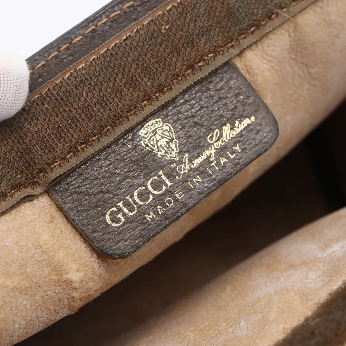 GUCCI GG Supreme Web Sherry Line Bag PVC Beige Red 41 014 2125 28 Auth th6520