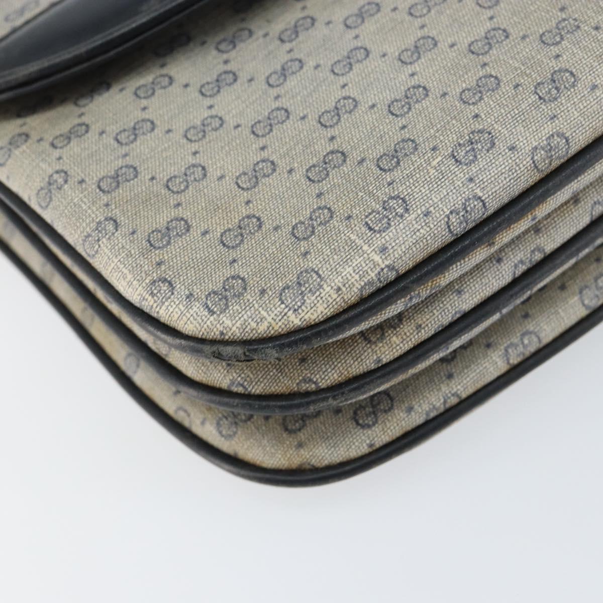 GUCCI Micro GG Supreme Shoulder Bag PVC Navy Gold 004 106 0024 Auth th6521