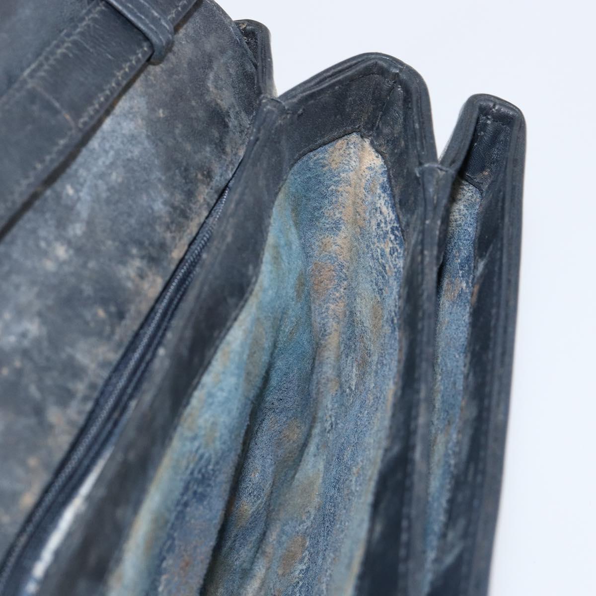 GUCCI Micro GG Supreme Shoulder Bag PVC Navy Gold 004 106 0024 Auth th6521