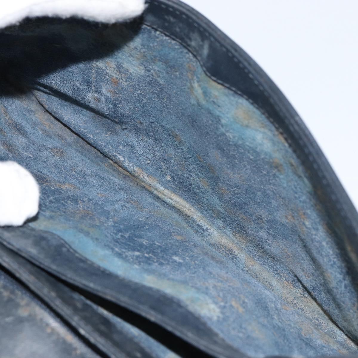 GUCCI Micro GG Supreme Shoulder Bag PVC Navy Gold 004 106 0024 Auth th6521