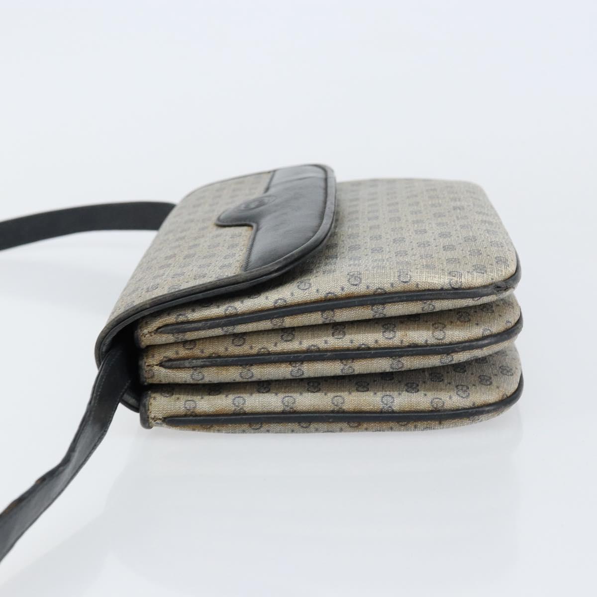 GUCCI Micro GG Supreme Shoulder Bag PVC Navy Gold 004 106 0024 Auth th6521