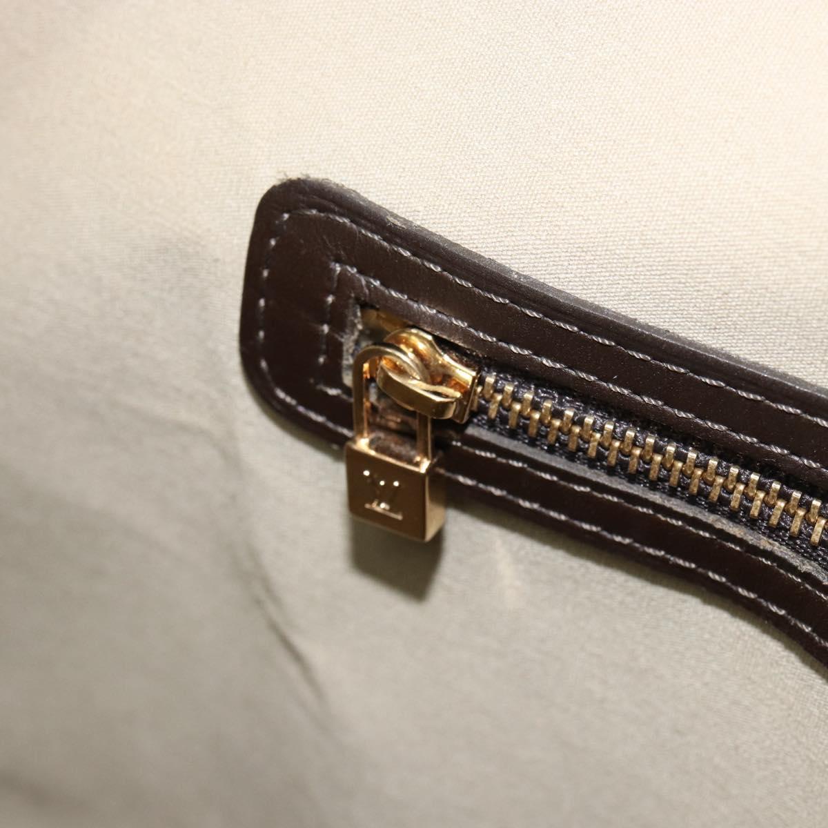 LOUIS VUITTON Monogram Mini Alma Haut Hand Bag Khaki M92203 LV Auth th6528