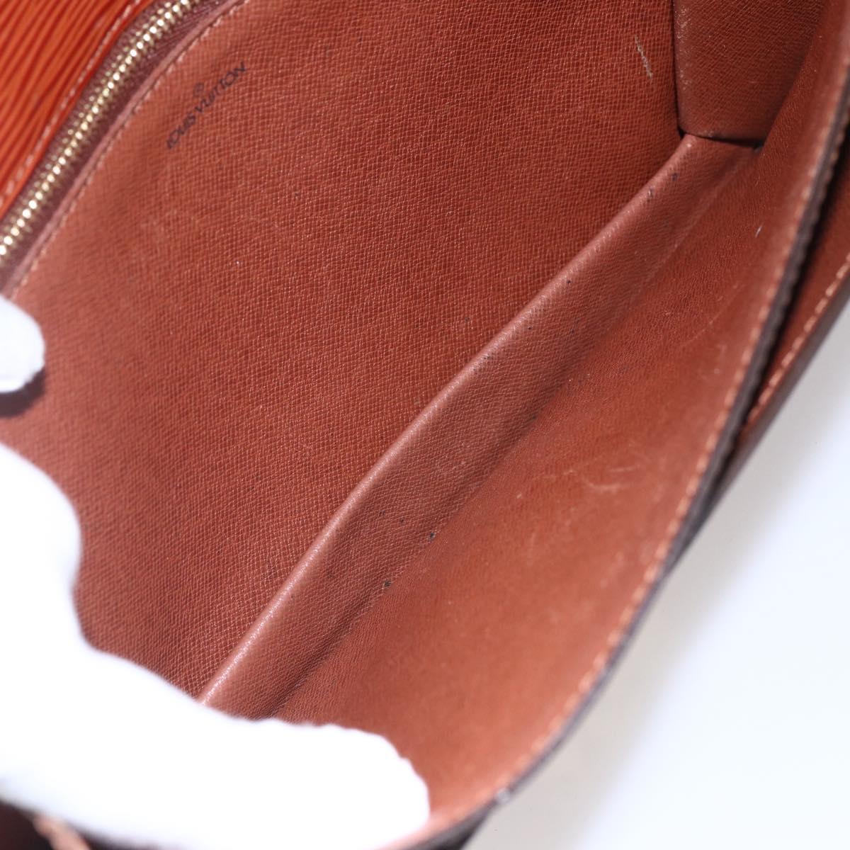 LOUIS VUITTON Epi Serie Dragonne Hand Bag Brown M52618 LV Auth th6531