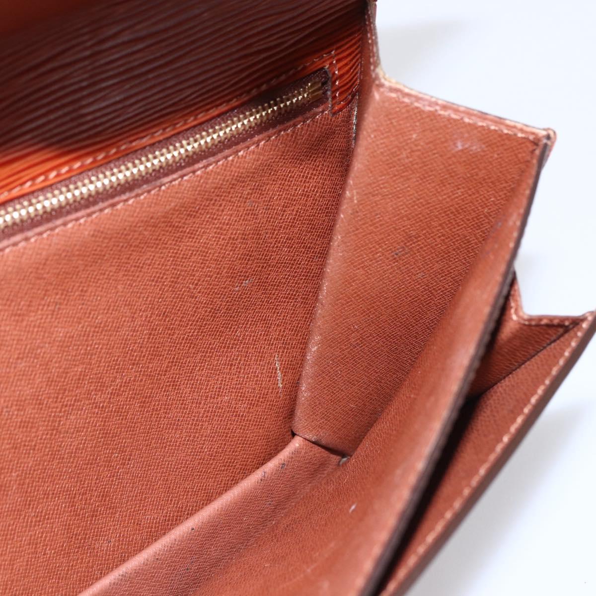 LOUIS VUITTON Epi Serie Dragonne Hand Bag Brown M52618 LV Auth th6531