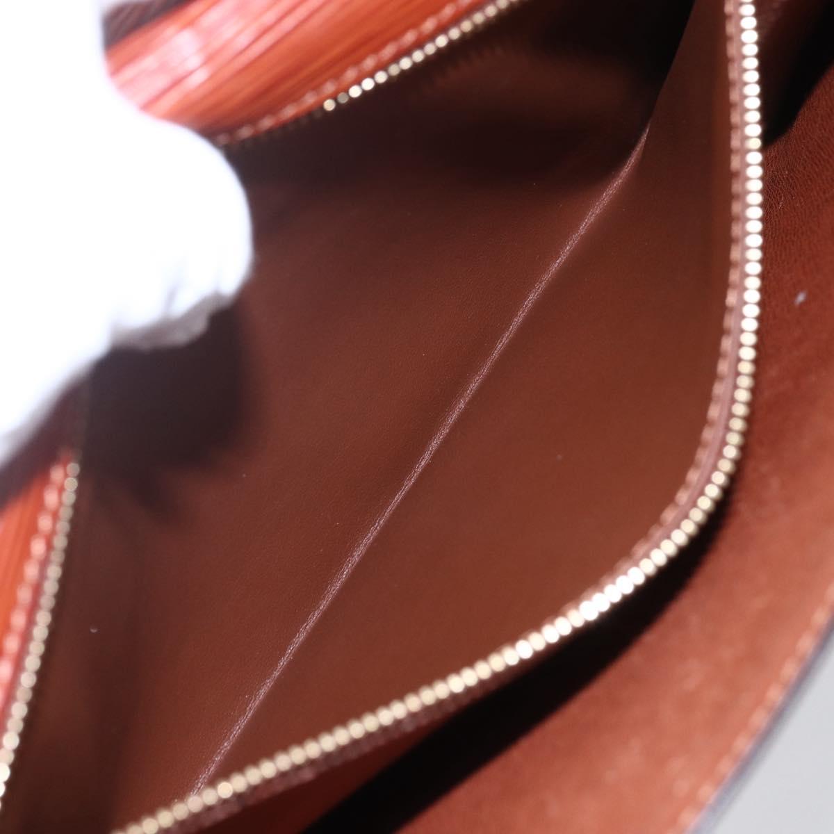 LOUIS VUITTON Epi Serie Dragonne Hand Bag Brown M52618 LV Auth th6531