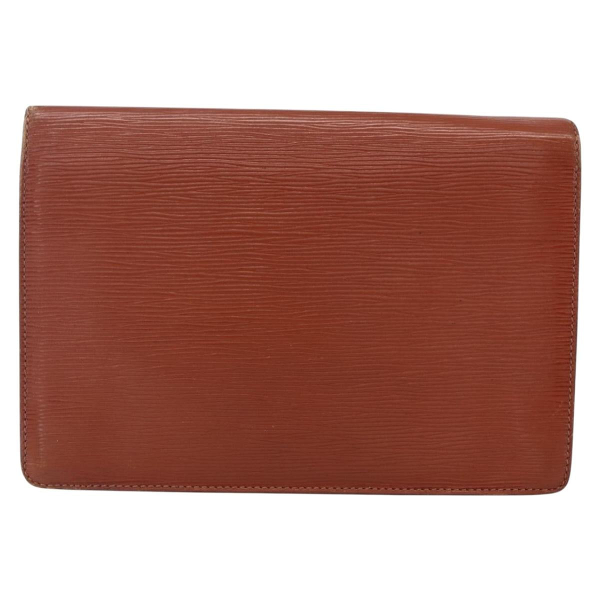 LOUIS VUITTON Epi Serie Dragonne Hand Bag Brown M52618 LV Auth th6531