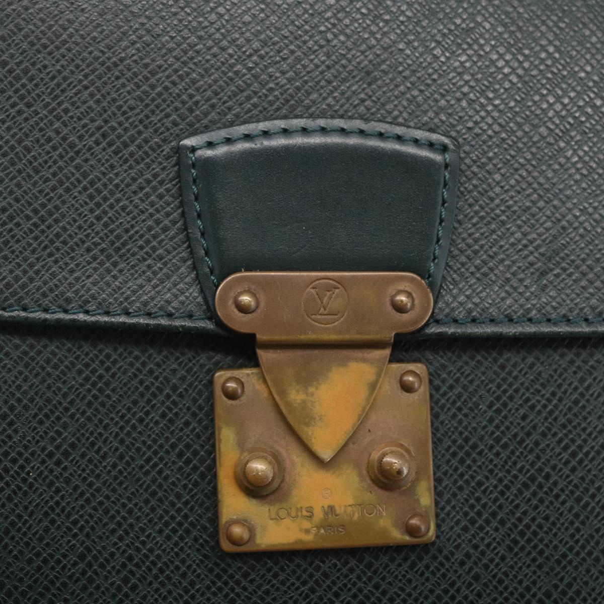 LOUIS VUITTON Taiga Pochette Kourad Clutch Bag Epicea M30194 LV Auth th6532