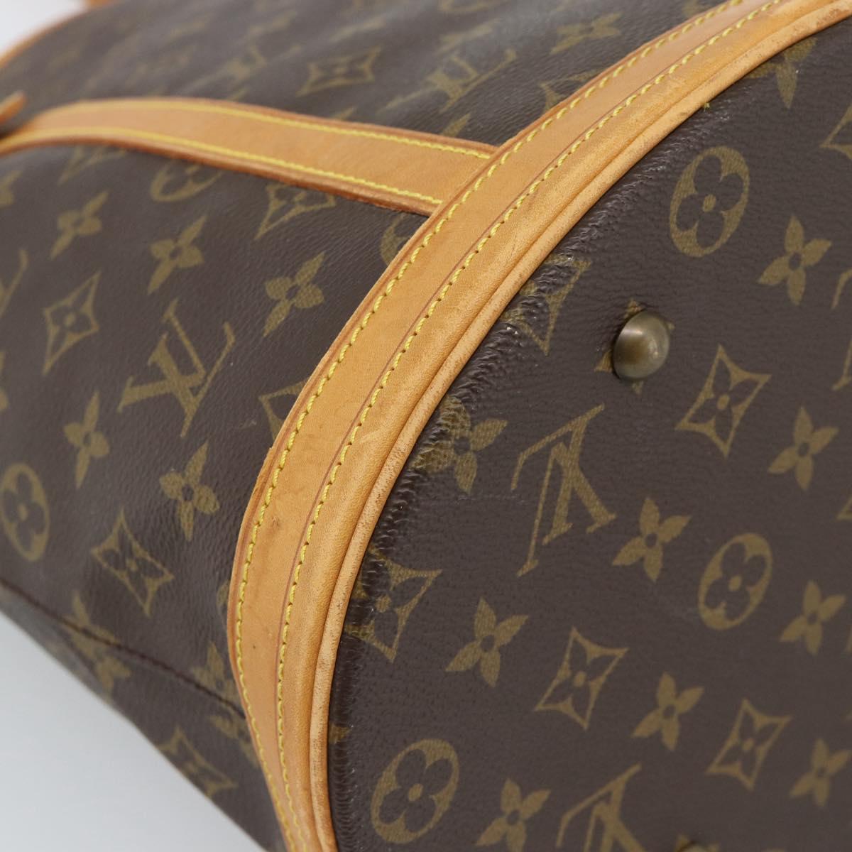 LOUIS VUITTON Monogram Bucket GM Shoulder Bag M42236 LV Auth th6535
