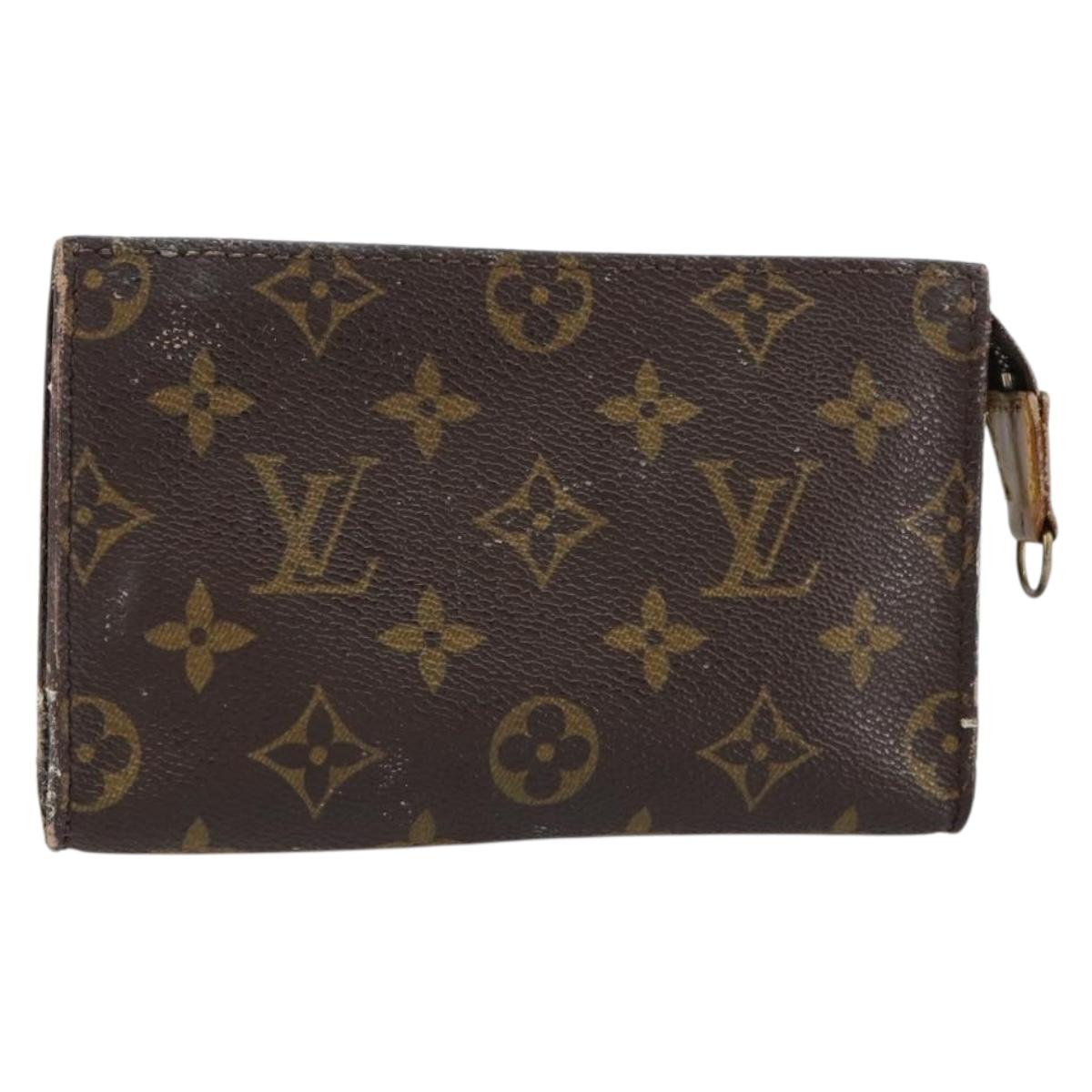 LOUIS VUITTON Monogram Bucket PM Accessory Pouch LV Auth th6536