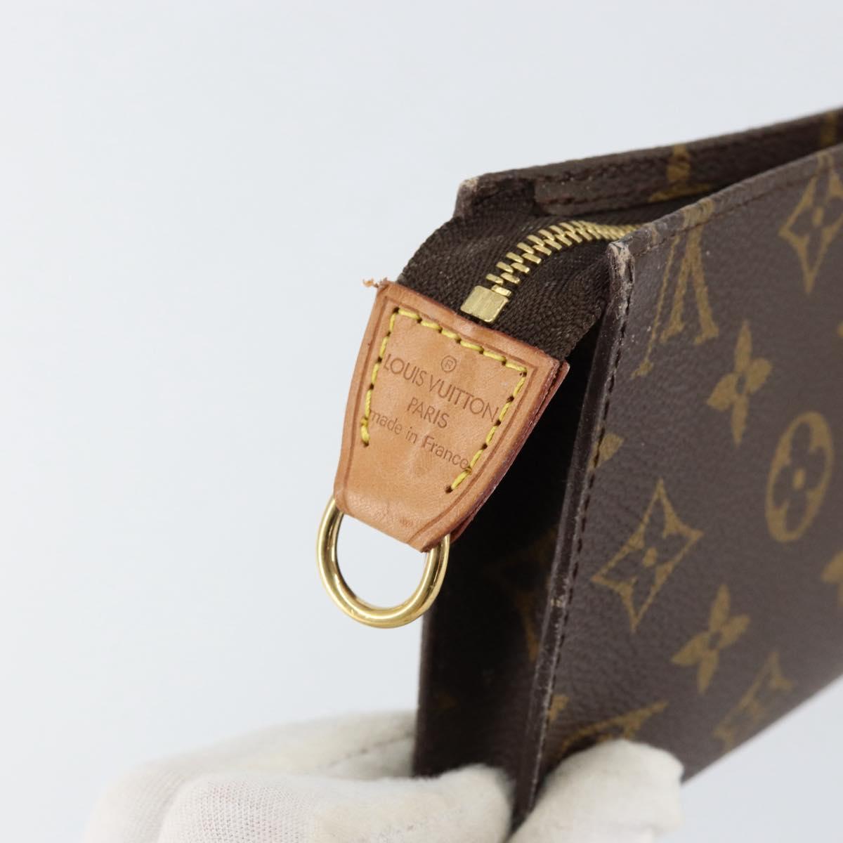 LOUIS VUITTON Monogram Bucket GM Accessory Pouch LV Auth th6540