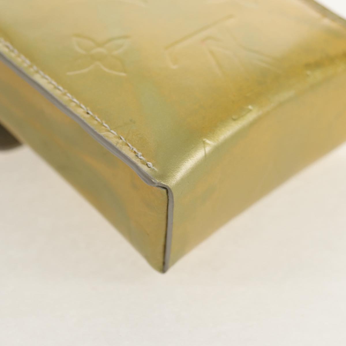 LOUIS VUITTON Monogram Vernis Walker Wallet Gris M91031 LV Auth th6542