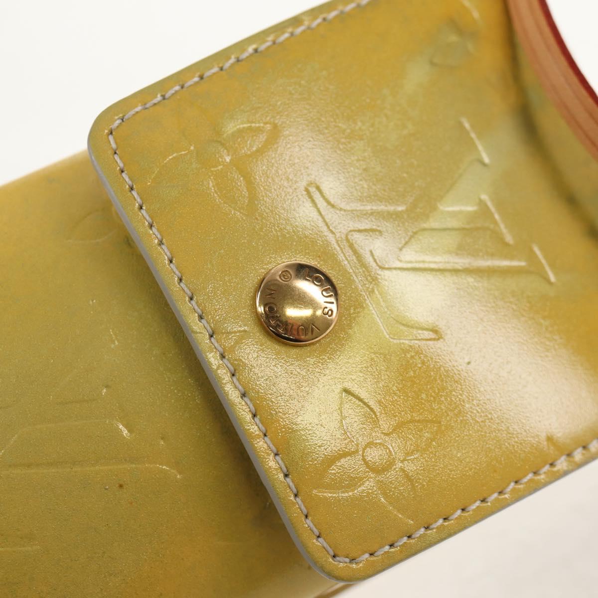 LOUIS VUITTON Monogram Vernis Walker Wallet Gris M91031 LV Auth th6542