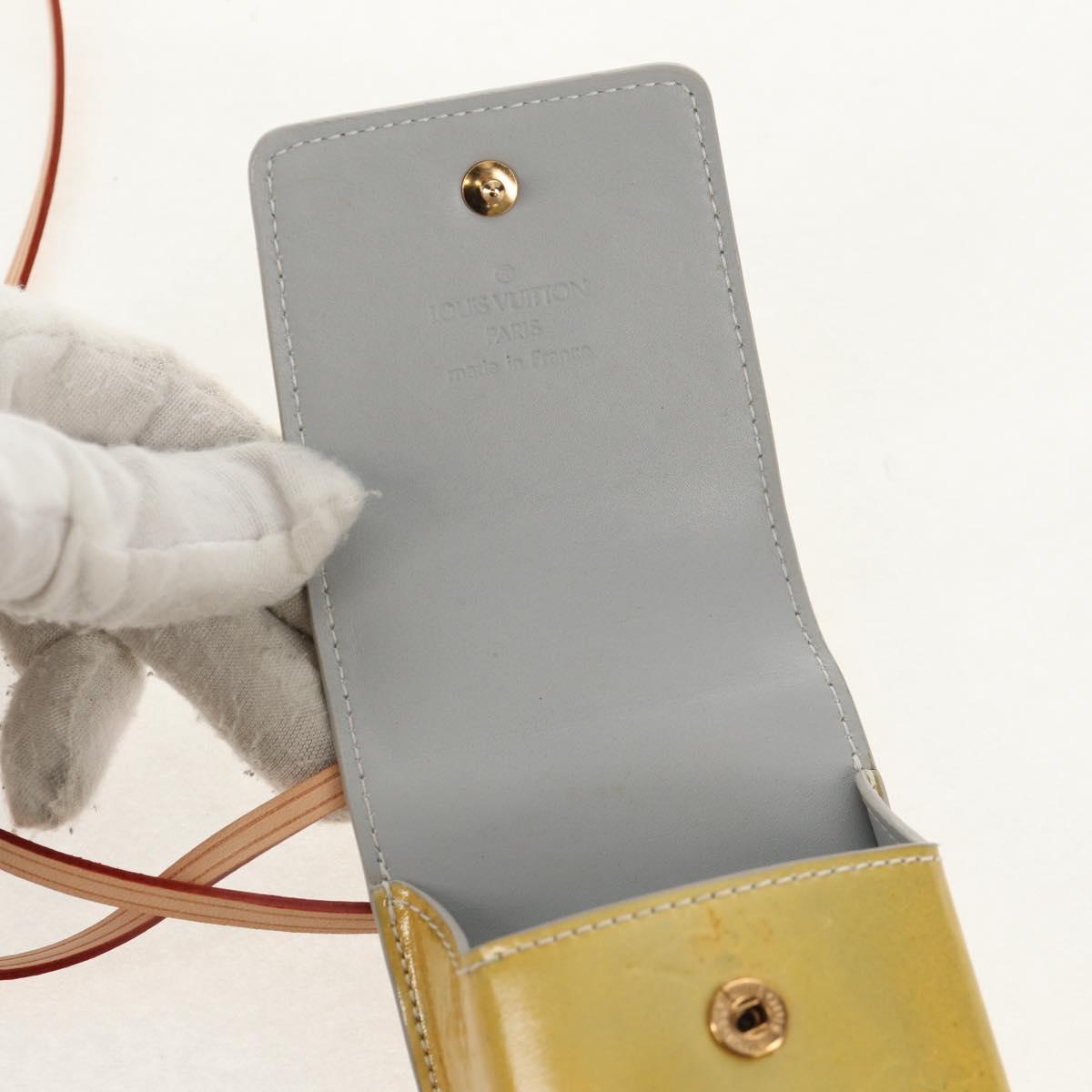 LOUIS VUITTON Monogram Vernis Walker Wallet Gris M91031 LV Auth th6542