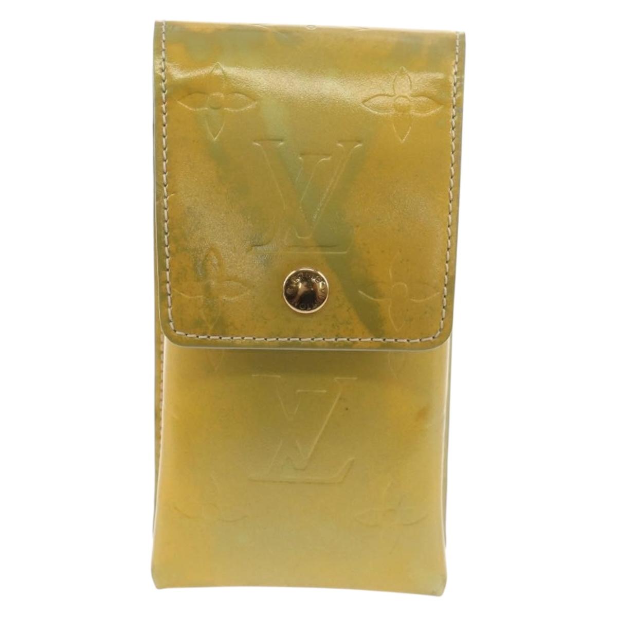 LOUIS VUITTON Monogram Vernis Walker Wallet Gris M91031 LV Auth th6542