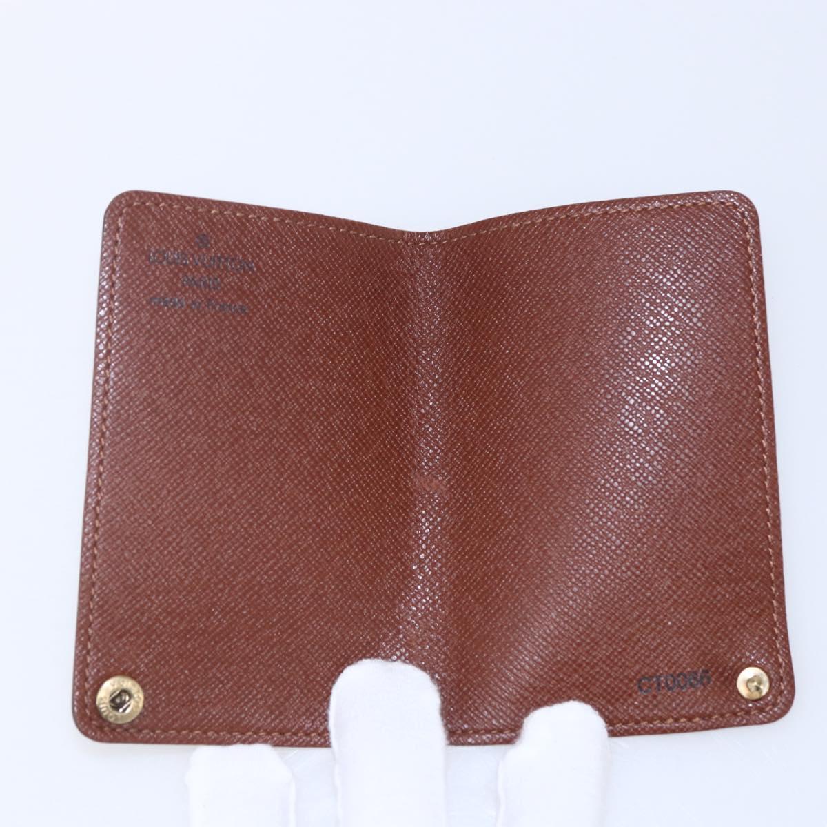 LOUIS VUITTON Monogram Porto Cartes Crdit Pression Card Case M60937 Auth th6543