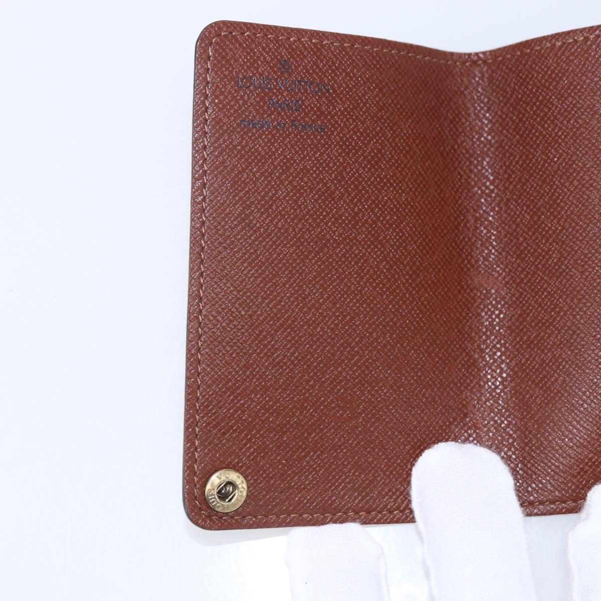 LOUIS VUITTON Monogram Porto Cartes Crdit Pression Card Case M60937 Auth th6543