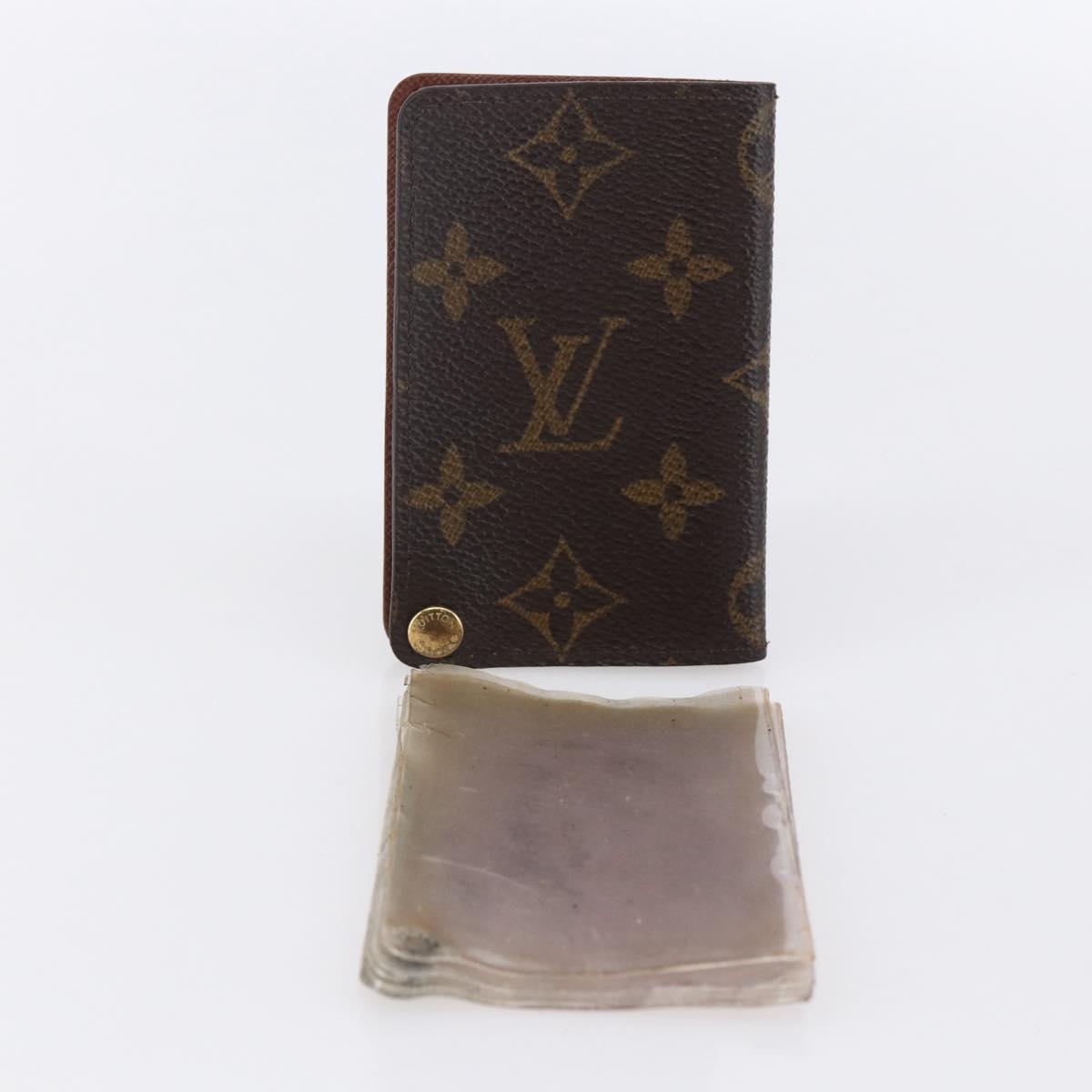LOUIS VUITTON Monogram Porto Cartes Crdit Pression Card Case M60937 Auth th6543