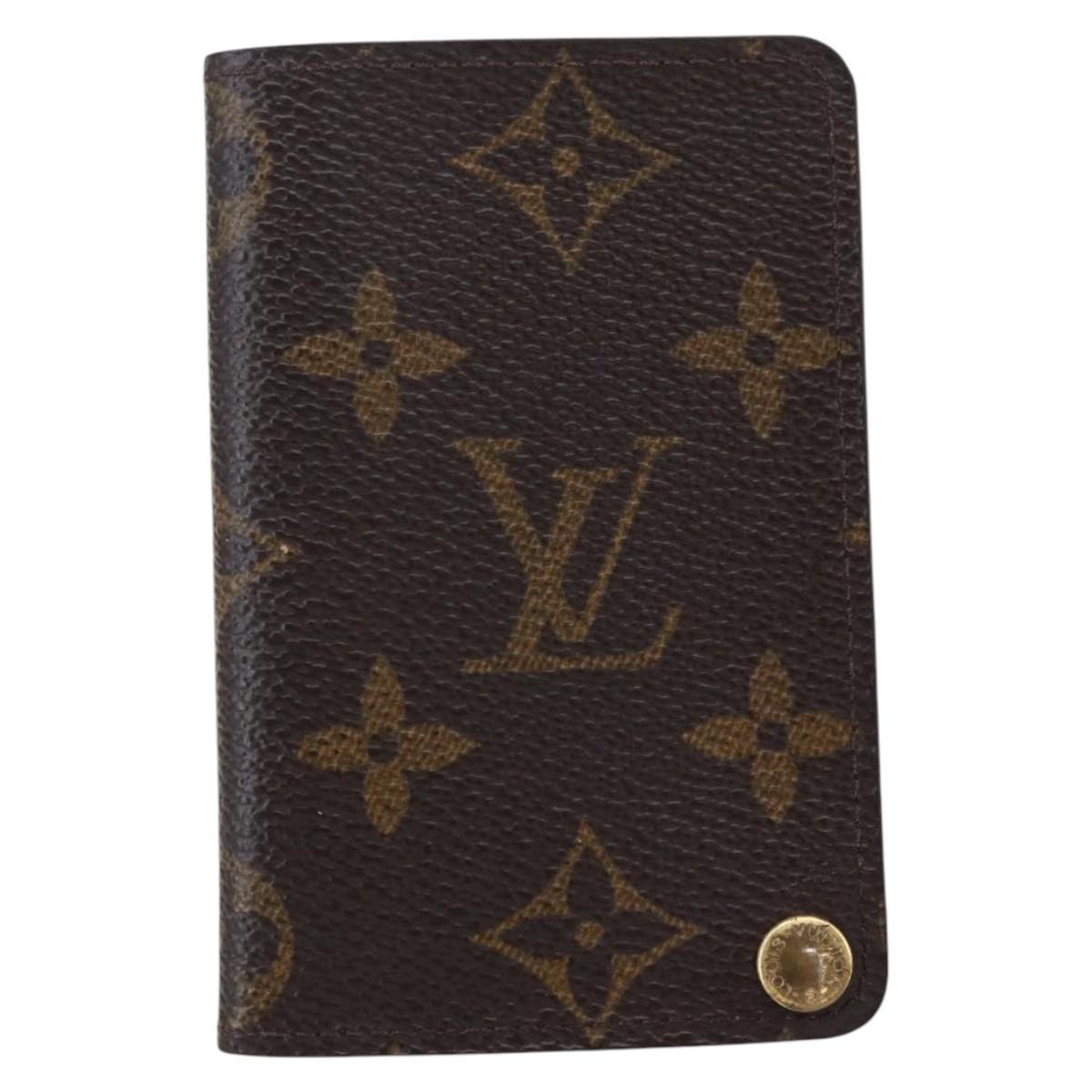 LOUIS VUITTON Monogram Porto Cartes Crdit Pression Card Case M60937 Auth th6543