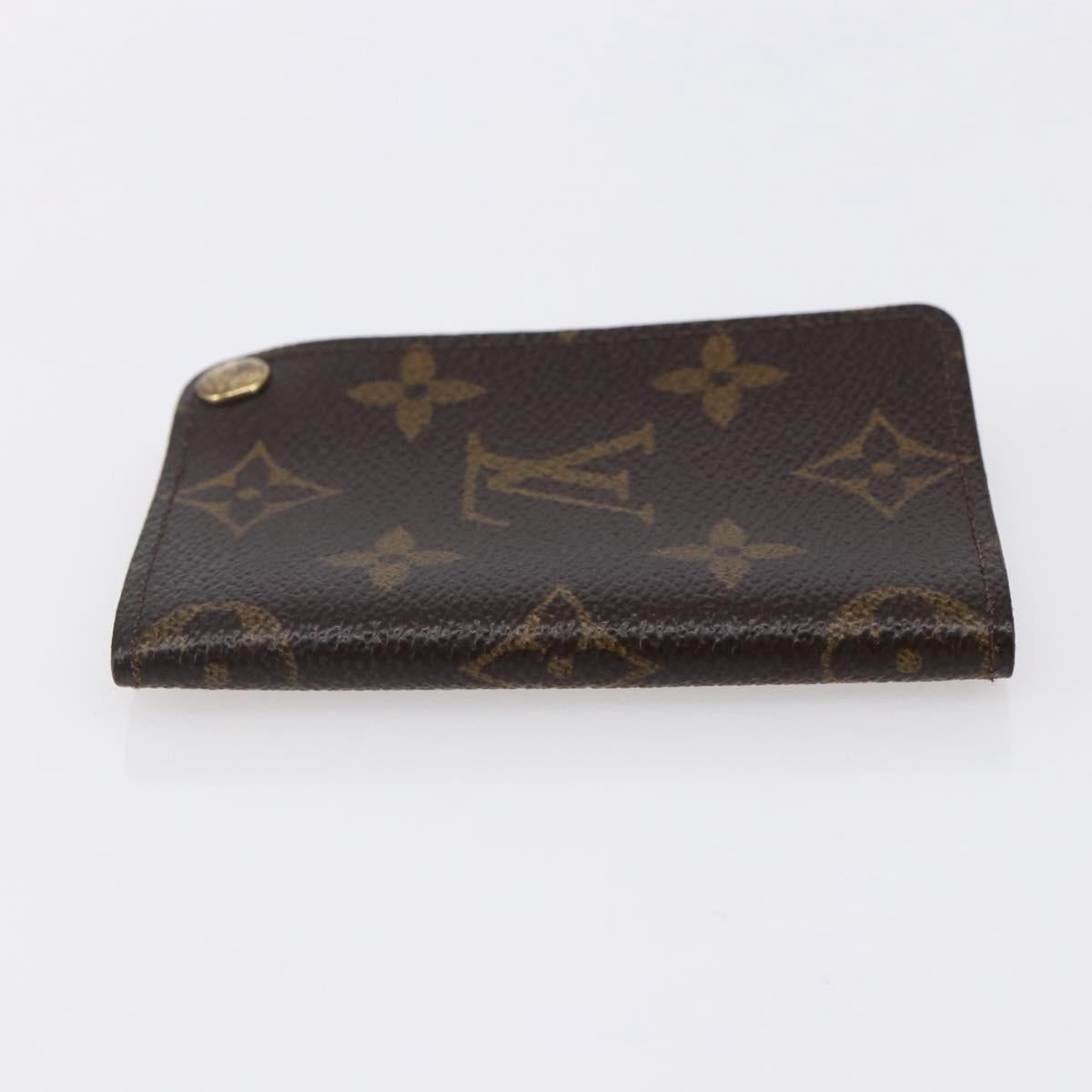 LOUIS VUITTON Monogram Porto Cartes Crdit Pression Card Case M60937 Auth th6543