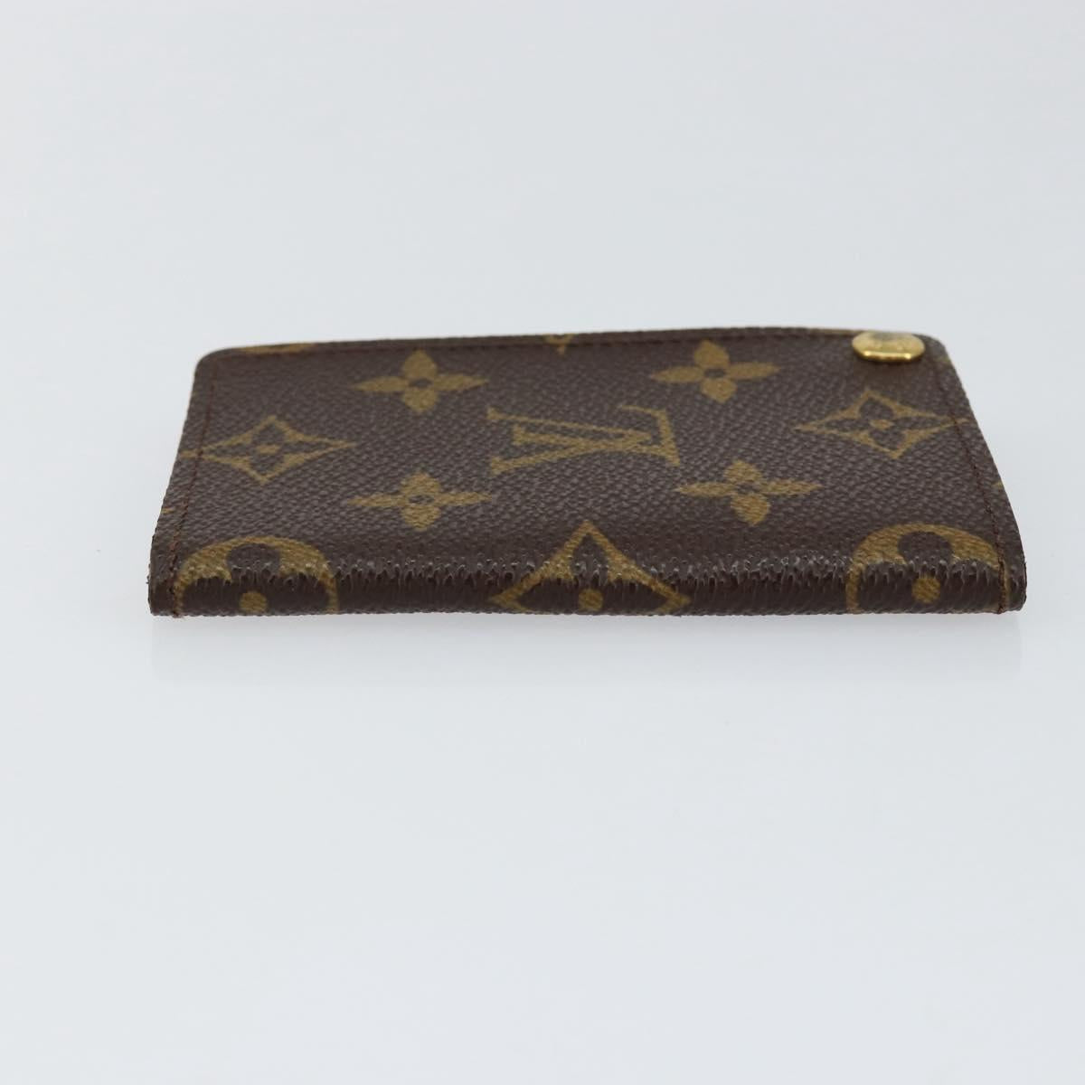 LOUIS VUITTON Monogram Porto Cartes Crdit Pression Card Case M60937 Auth th6544