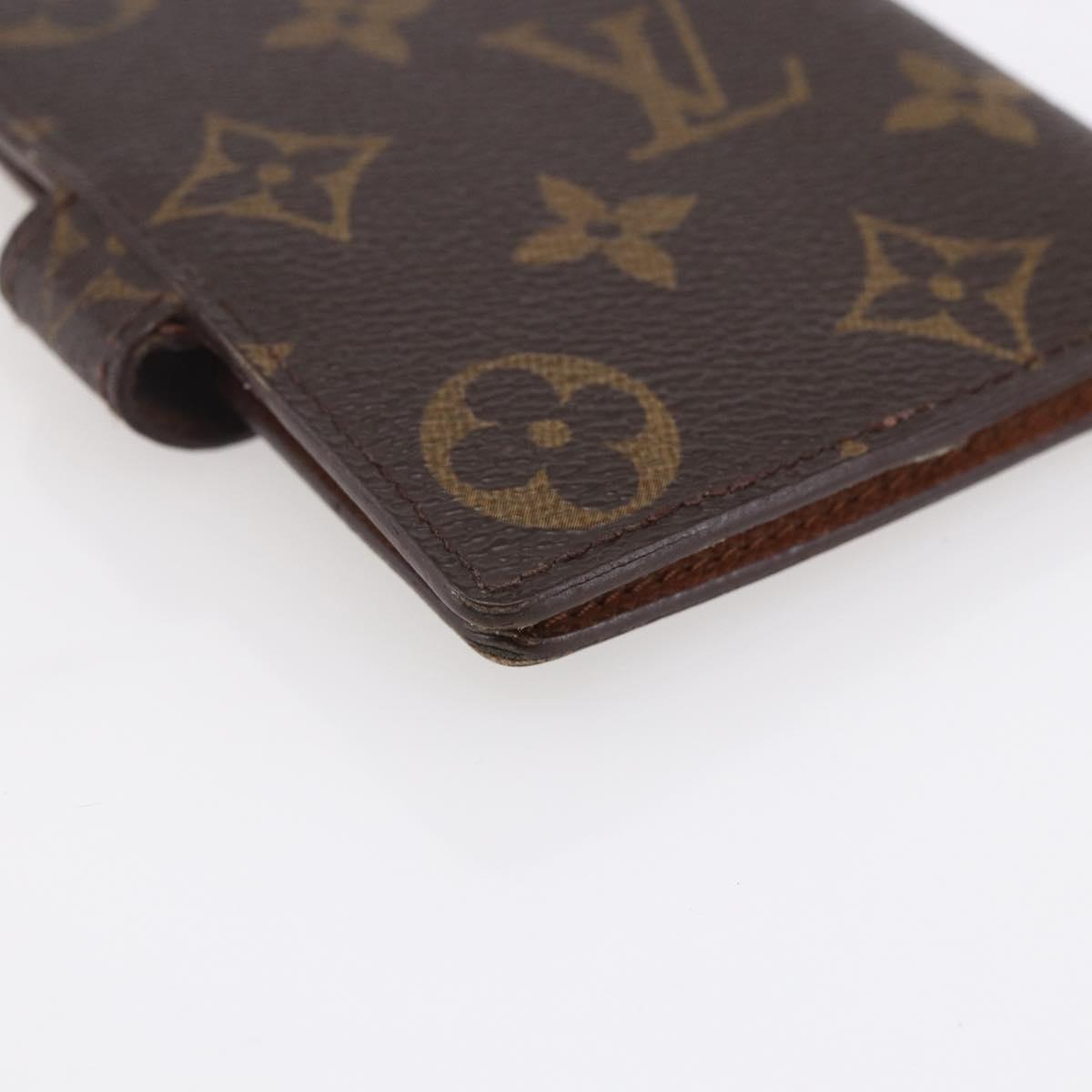 LOUIS VUITTON Monogram Agenda Mini Day Planner Cover R20007 LV Auth th6546