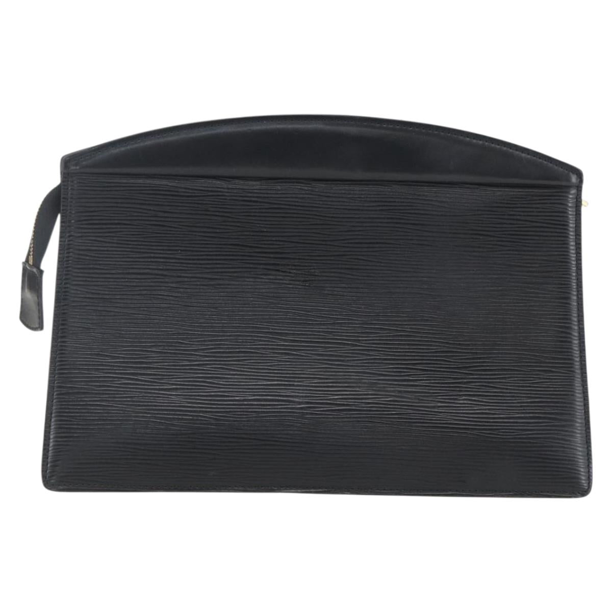 LOUIS VUITTON Epi Trousse Crete Pouch Black M48402 LV Auth th6549