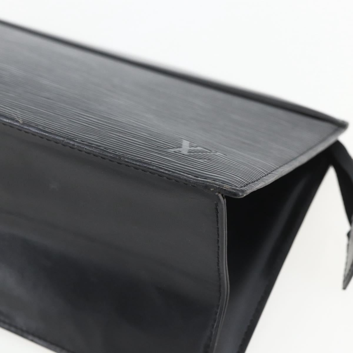 LOUIS VUITTON Epi Trousse Crete Pouch Black M48402 LV Auth th6549