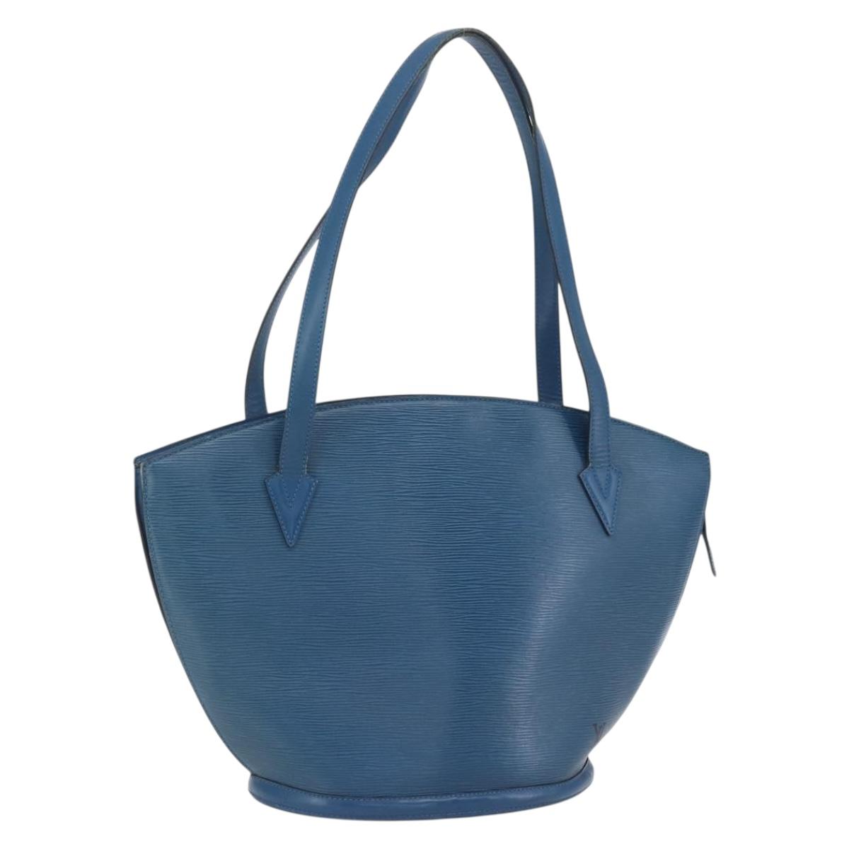 LOUIS VUITTON Epi Saint Jacques Shopping Shoulder Bag Blue M52275 LV Auth th6550