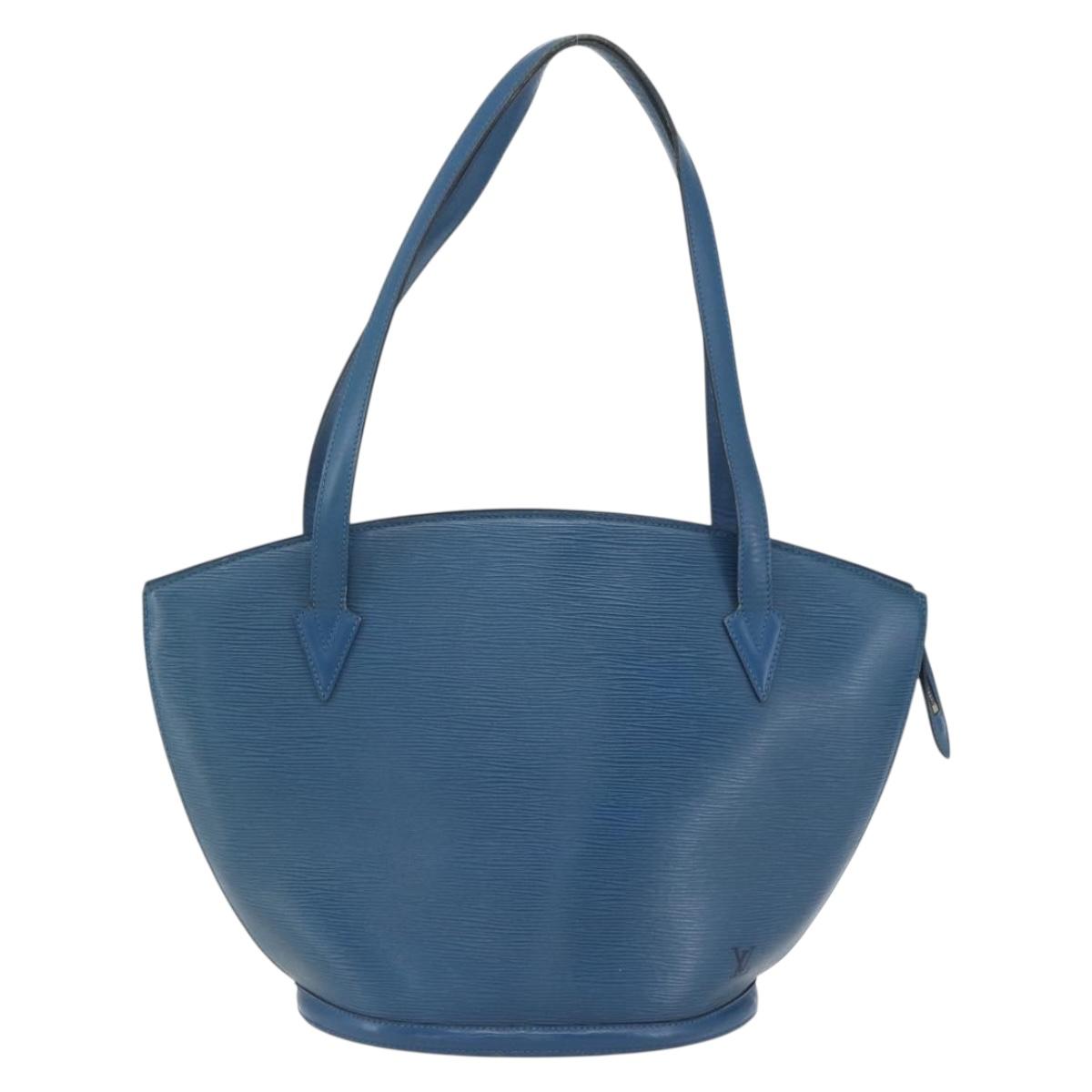 LOUIS VUITTON Epi Saint Jacques Shopping Shoulder Bag Blue M52275 LV Auth th6550