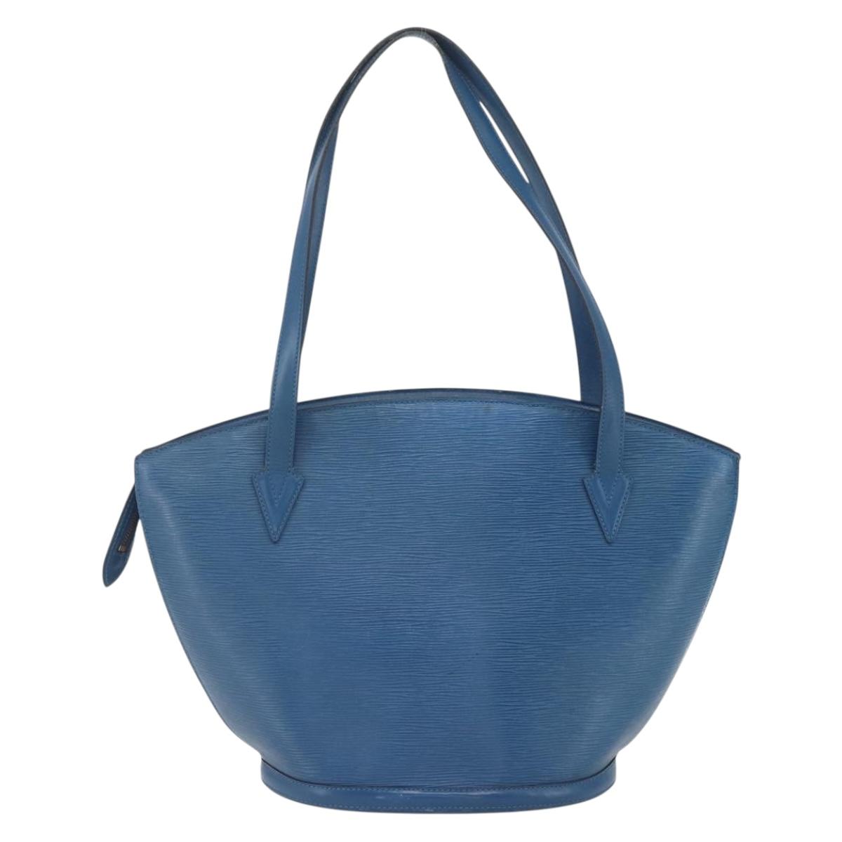 LOUIS VUITTON Epi Saint Jacques Shopping Shoulder Bag Blue M52275 LV Auth th6550