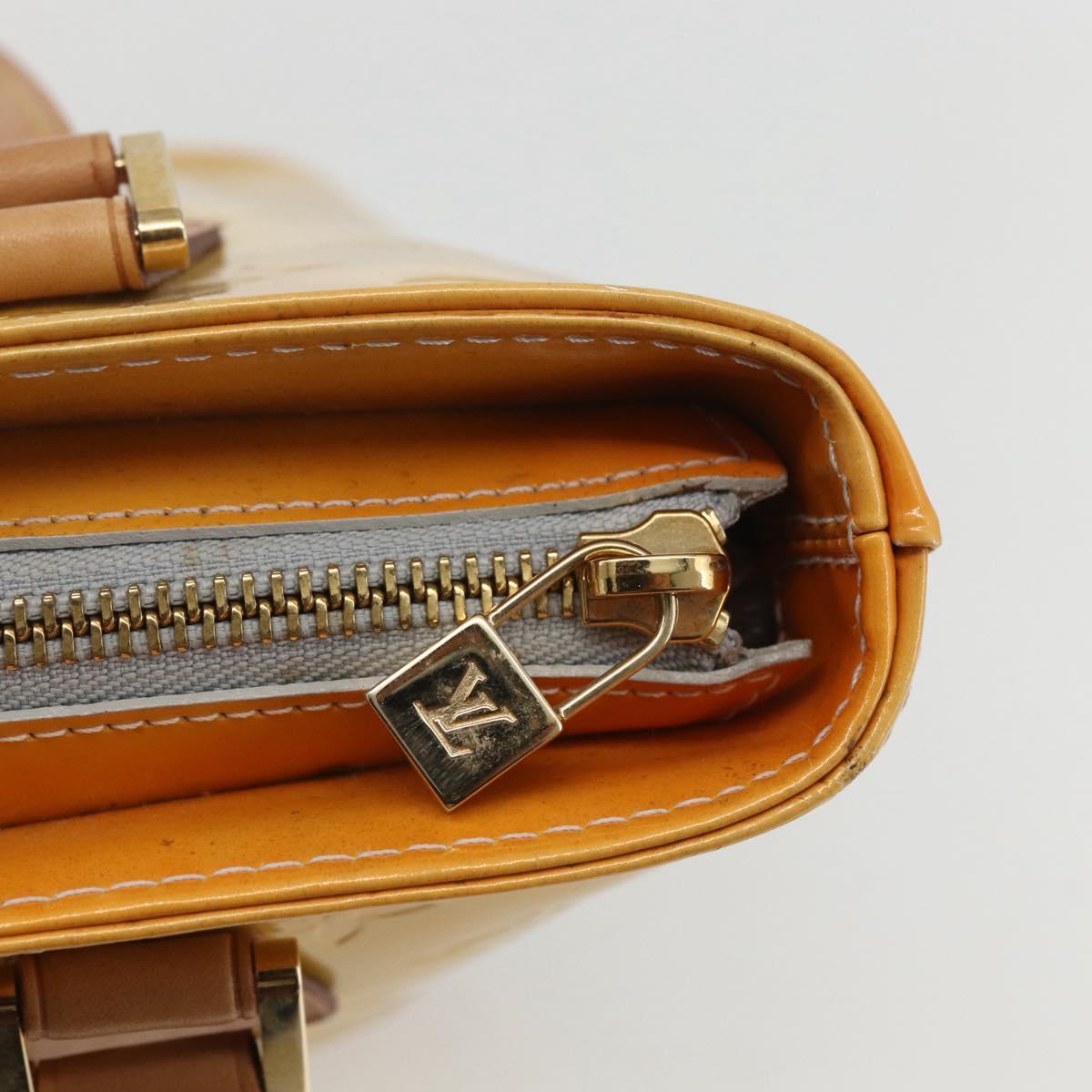LOUIS VUITTON Monogram Vernis Houston Hand Bag Gris M91053 LV Auth th6551