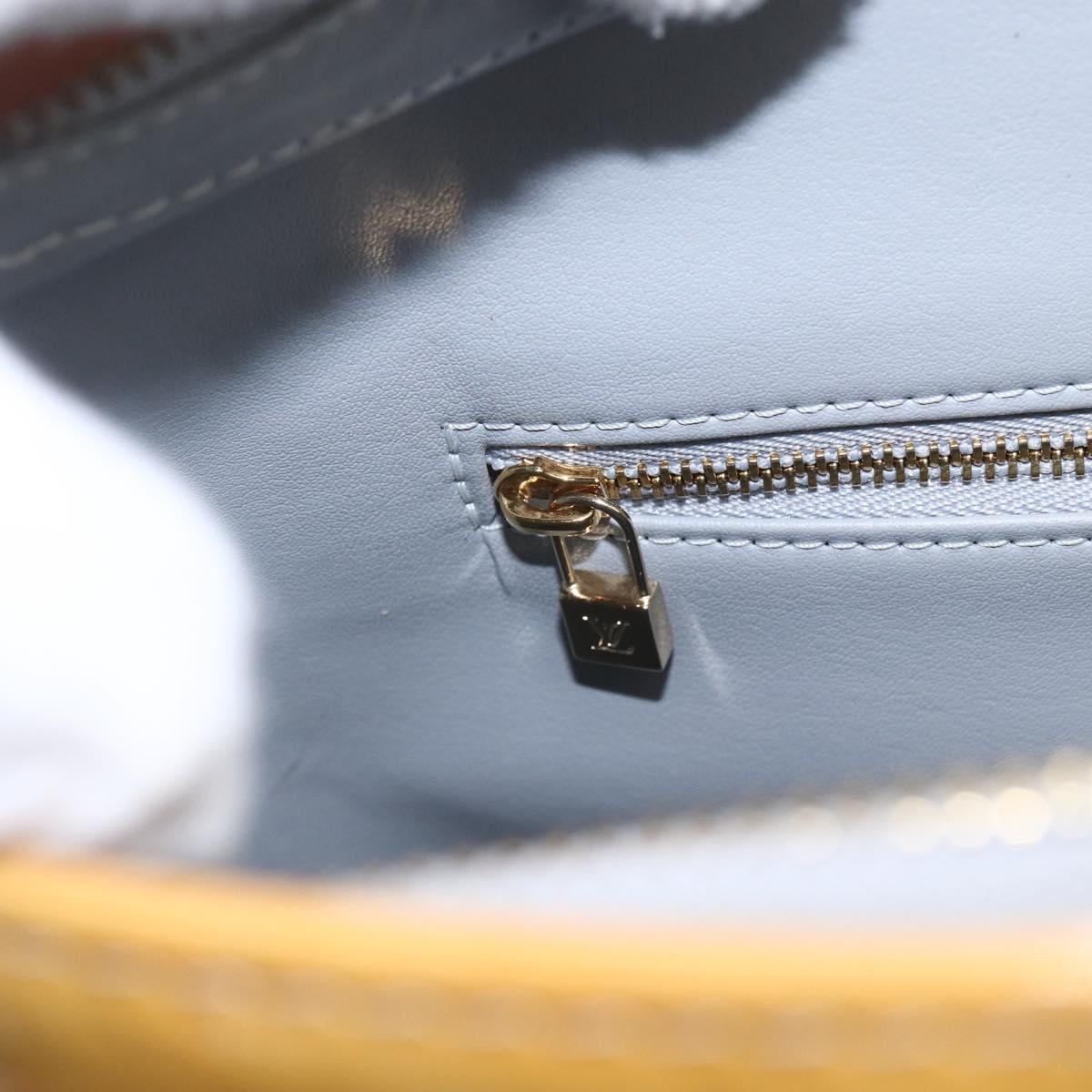 LOUIS VUITTON Monogram Vernis Houston Hand Bag Gris M91053 LV Auth th6551