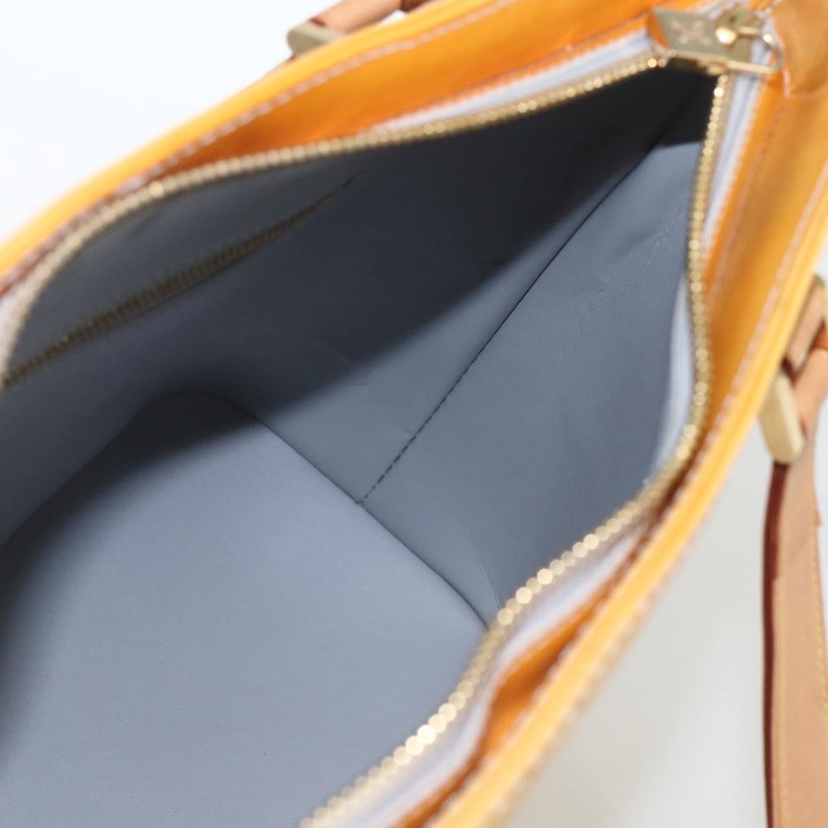 LOUIS VUITTON Monogram Vernis Houston Hand Bag Gris M91053 LV Auth th6551