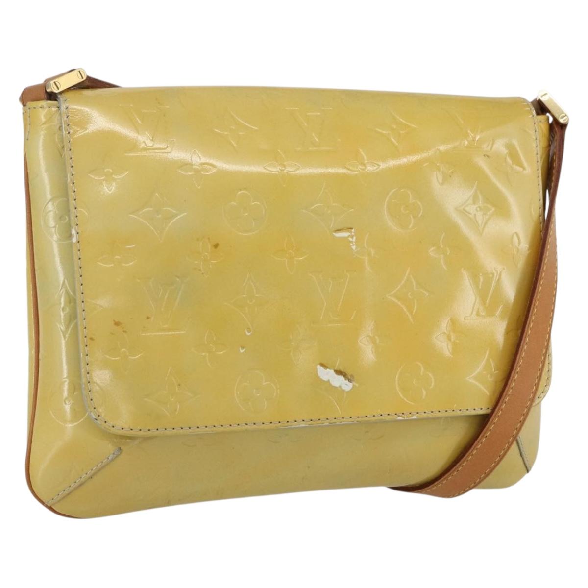 LOUIS VUITTON Monogram Vernis Thompson Street Bag Gris M91008 LV Auth th6553