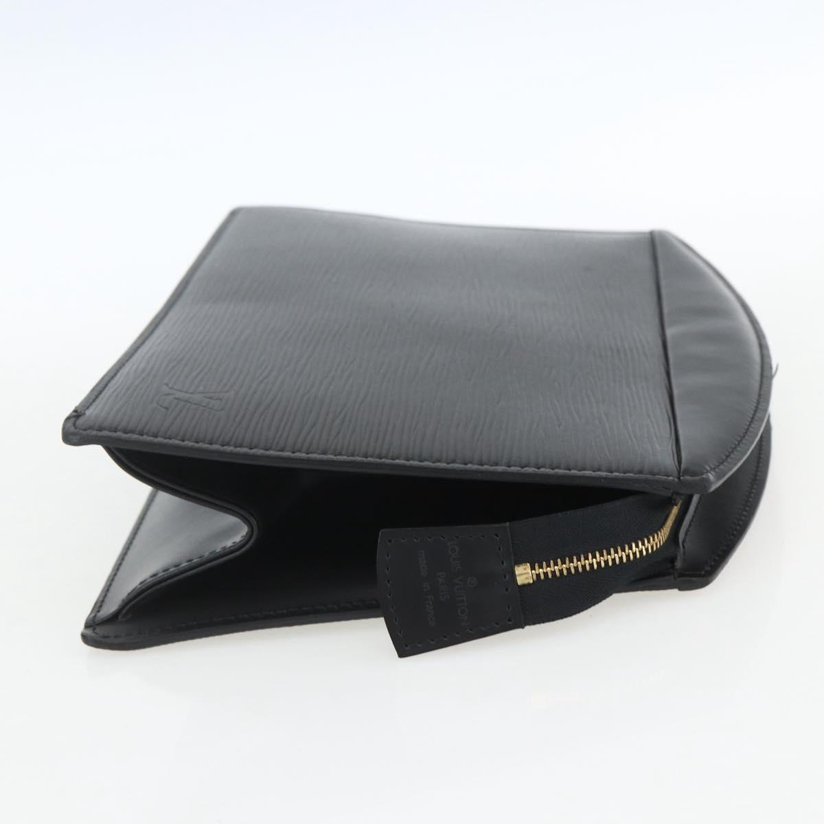 LOUIS VUITTON Epi Trousse Crete Pouch Black M48402 LV Auth th6556