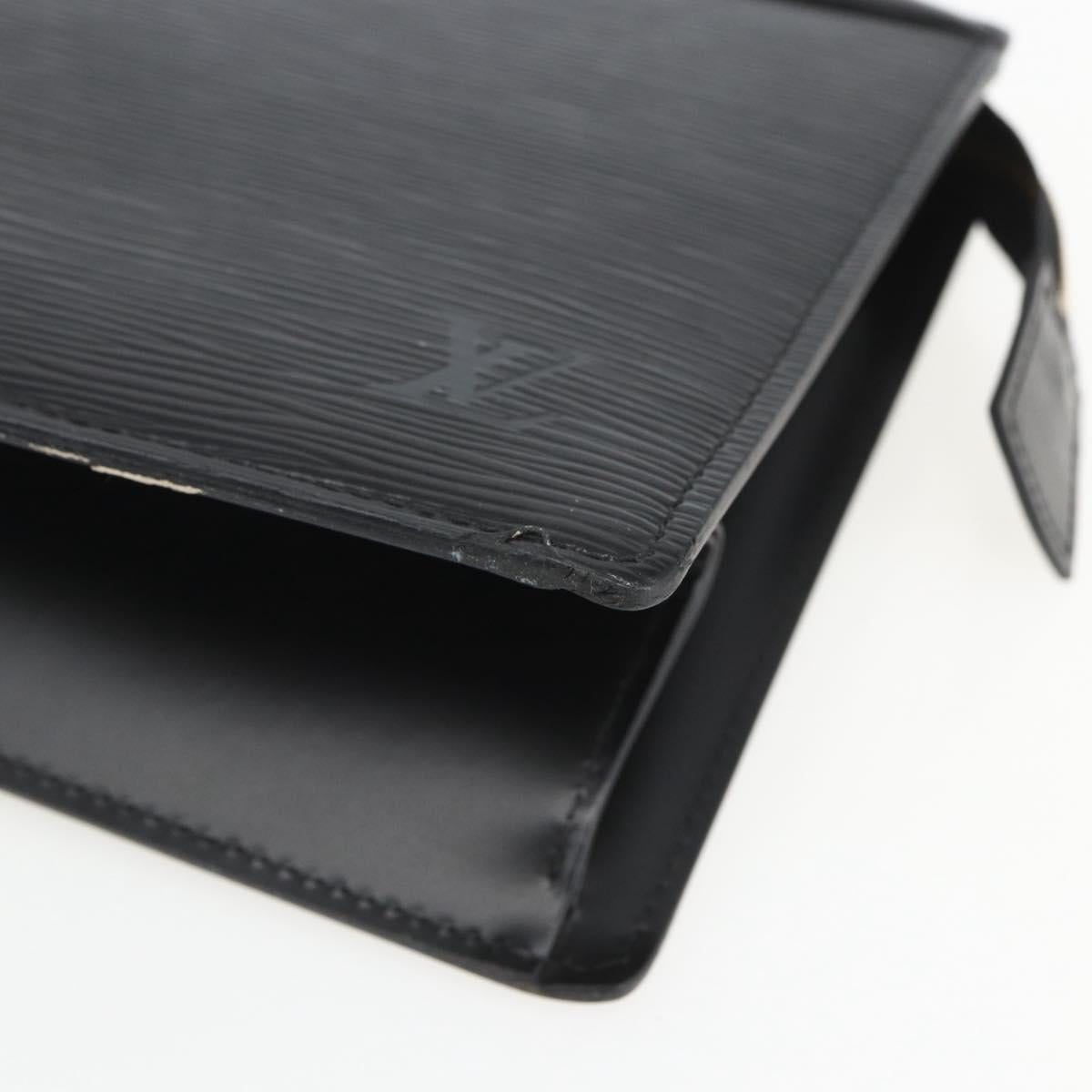 LOUIS VUITTON Epi Trousse Crete Pouch Black M48402 LV Auth th6556