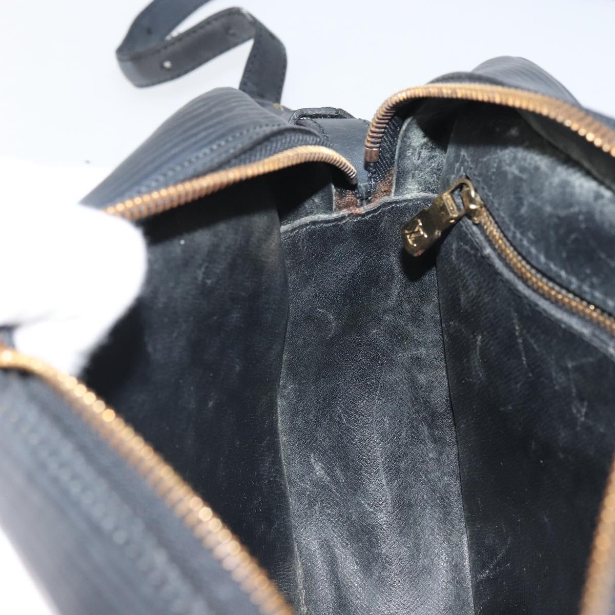 LOUIS VUITTON Epi Jeune Fille MM Shoulder Bag Black M52152 LV Auth th6558