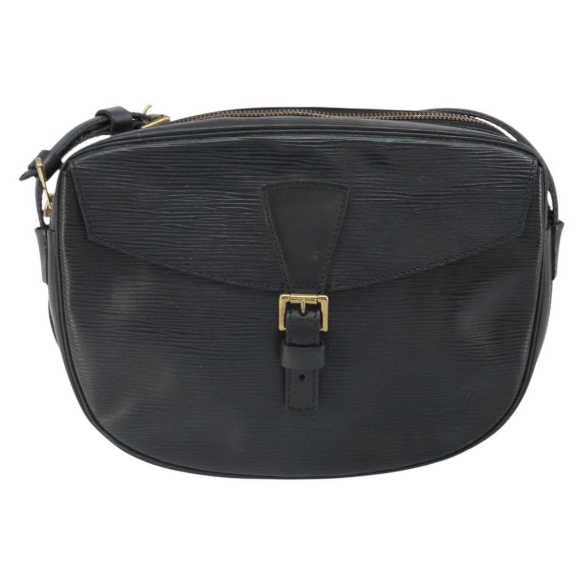 LOUIS VUITTON Epi Jeune Fille MM Shoulder Bag Black M52152 LV Auth th6558
