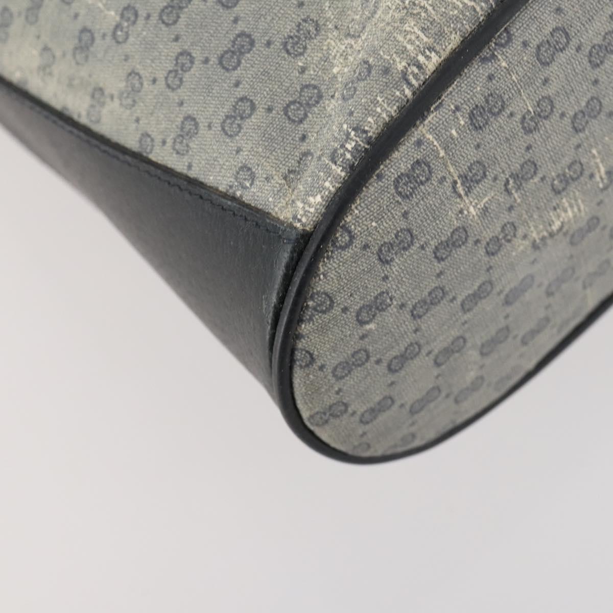 GUCCI Micro GG Supreme Sherry Line Bag PVC Navy Gold 164 02 034 Auth th6606