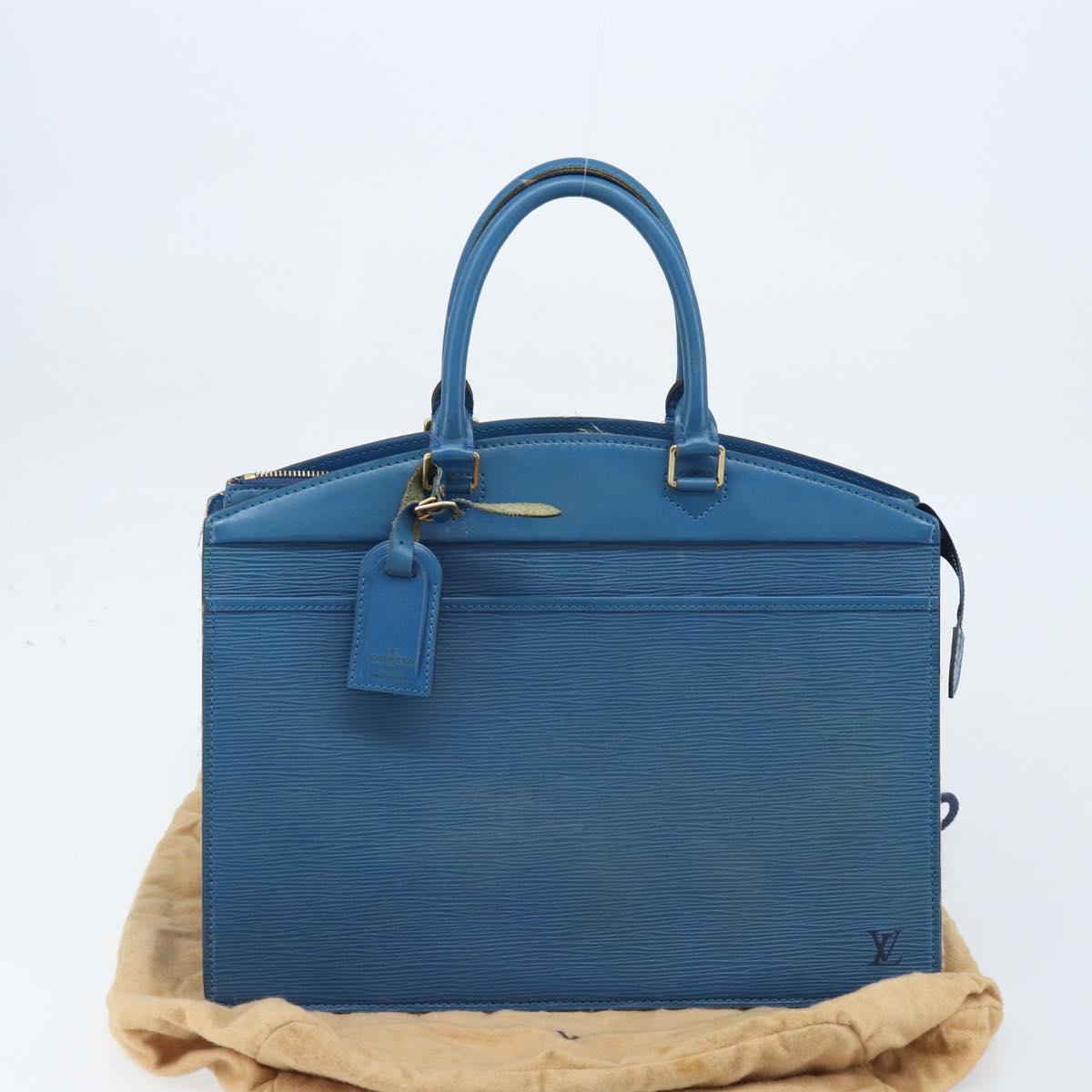 LOUIS VUITTON Epi Riviera Hand Bag Blue M48185 LV Auth th6609