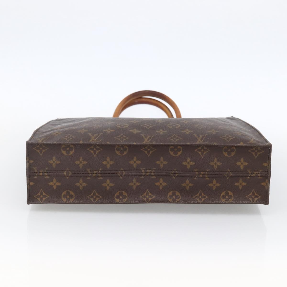 LOUIS VUITTON Monogram Sac Plat Hand Bag M51140 LV Auth th6610