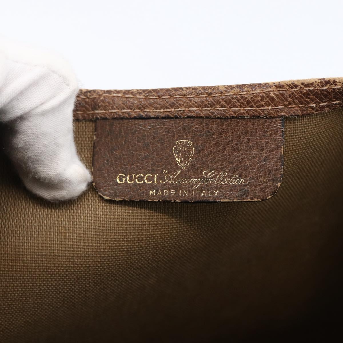 GUCCI GG Supreme Web Sherry Line Tote Bag PVC Beige Gold 39 02 003 Auth th6613