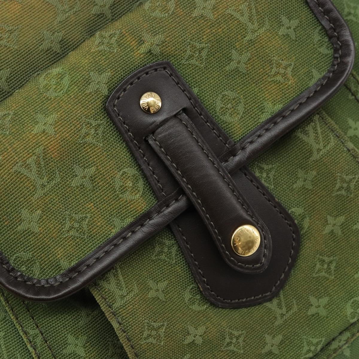 LOUIS VUITTON Monogram Mini Besace Mary Kate Bag TST Khaki M92322 LV Auth th6616
