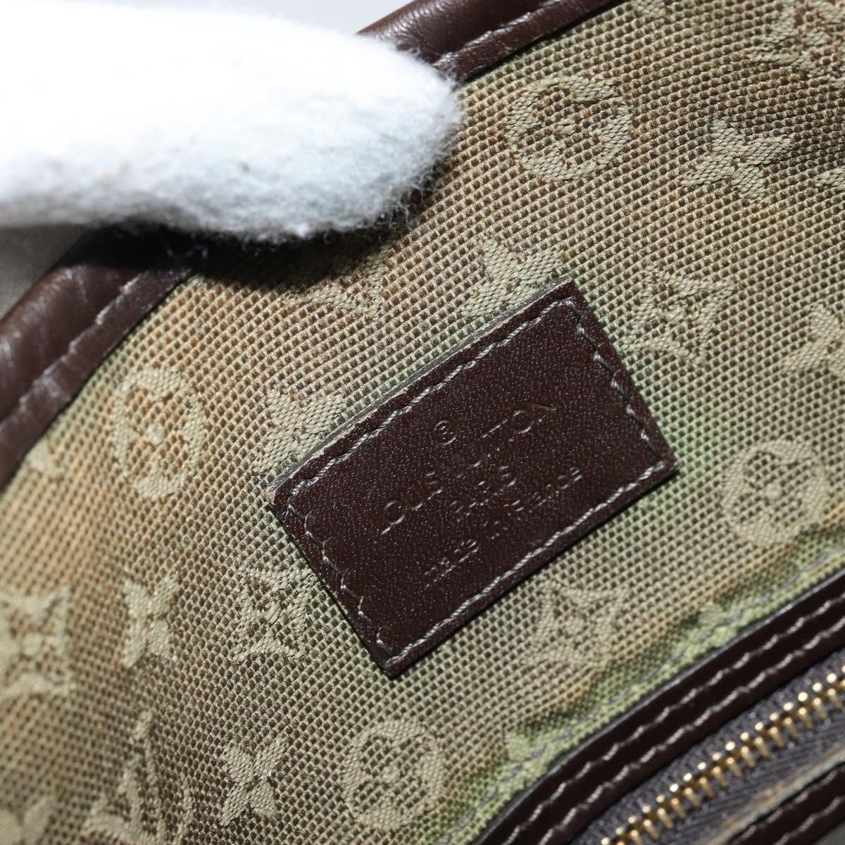 LOUIS VUITTON Monogram Mini Besace Mary Kate Bag TST Khaki M92322 LV Auth th6616