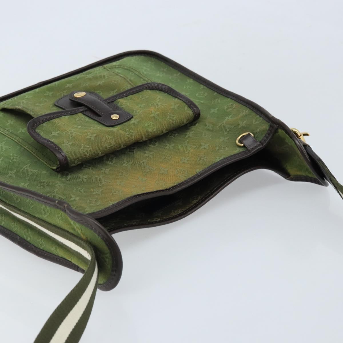 LOUIS VUITTON Monogram Mini Besace Mary Kate Bag TST Khaki M92322 LV Auth th6616