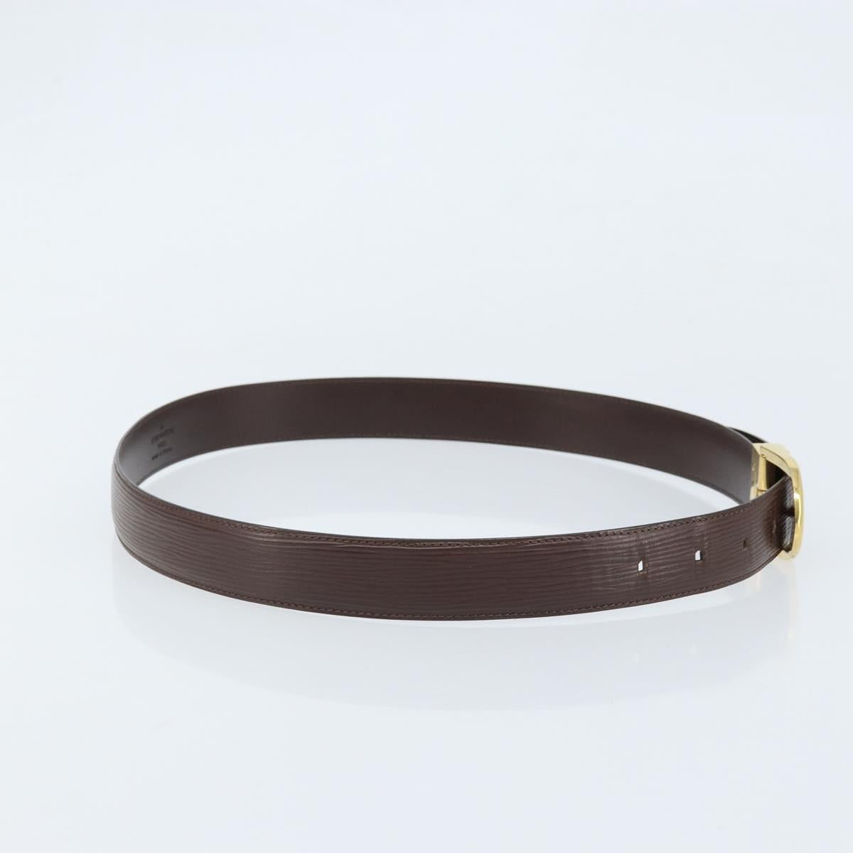 LOUIS VUITTON Epi Ceinture Belt 35.4"" Brown mocha LV Auth th6619
