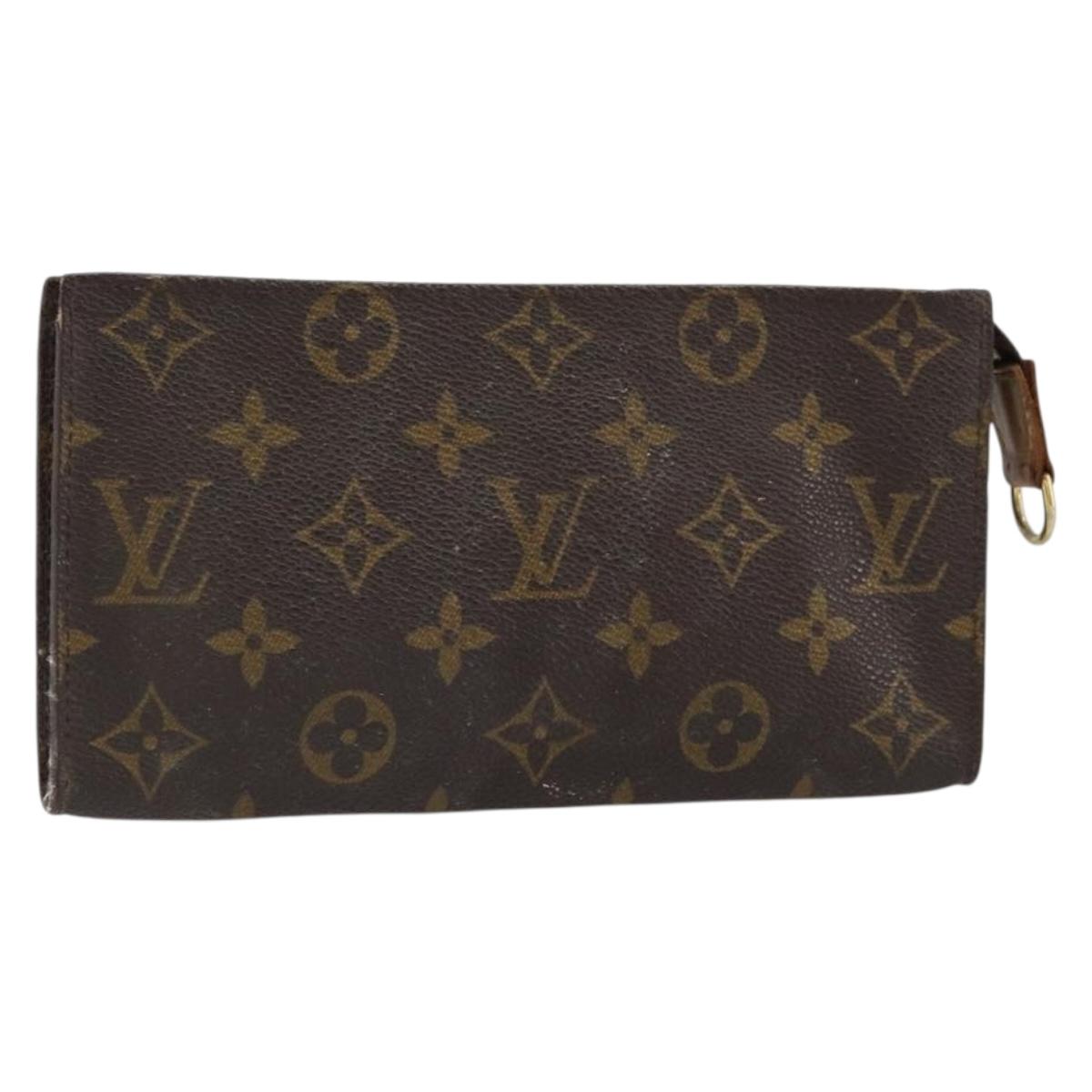LOUIS VUITTON Monogram Bucket GM Accessory Pouch LV Auth th6620
